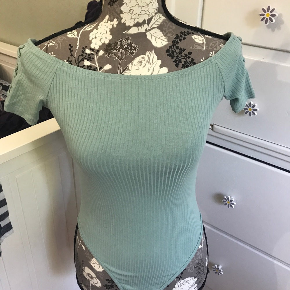 Green Topshop Bodysuit